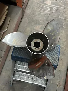 SS#217 MICHIGAN BALLISTIC 14.5x19 RH 3B Stainless Steel Propeller - Picture 1 of 2