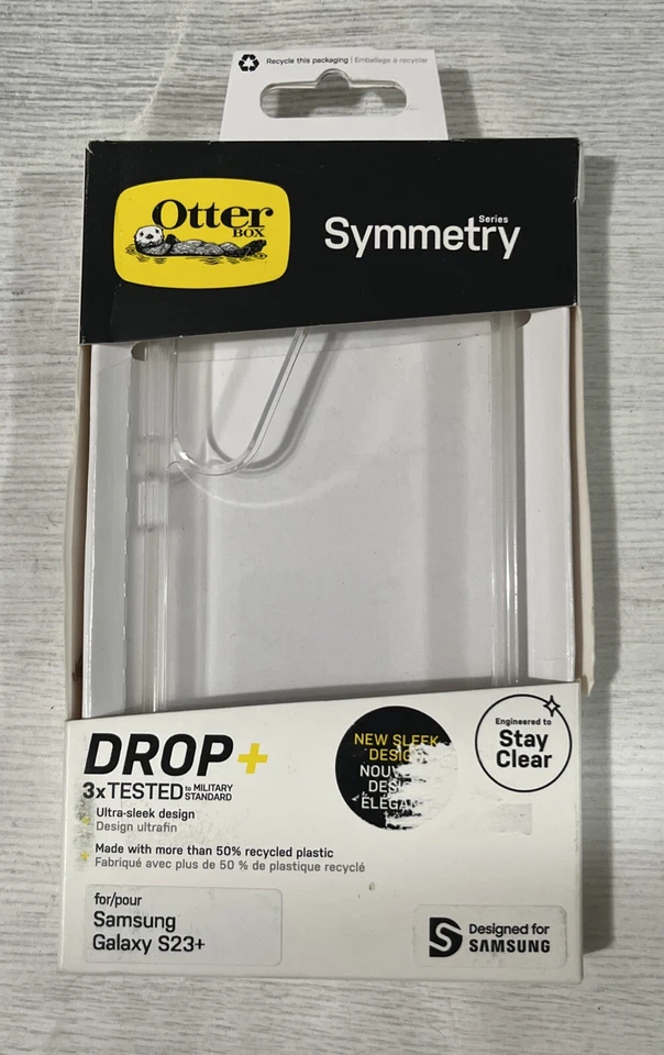 Funda Transparente Serie OTTERBOX SYMMETRY para Samsung Galaxy S23+ Plus, Modelo 77-91196 Foto 1 de 1