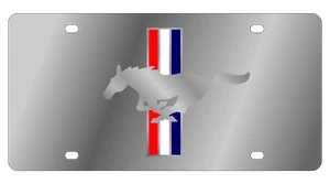 For Ford Mustang Retro Stainless Steel License Plate - Picture 1 of 2