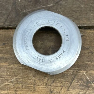 Vintage Campagnolo Record Bottom Bracket Fixed Cup 1.37 x 24 English Thread Part - Picture 1 of 8