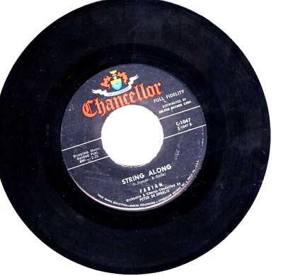 Fabian:        String Along / About This Thing Called Love .. 45 RPM -1532 - Image 1 of 3