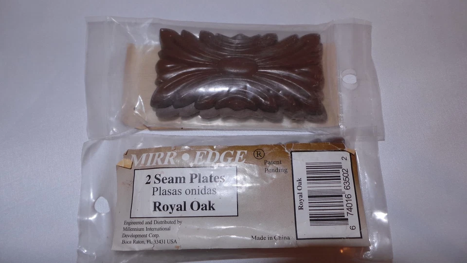 MIRR.EDGE MIRROR SEAM PLATES - ROYAL OAK - 2 PER PKG - Image 1 of 1