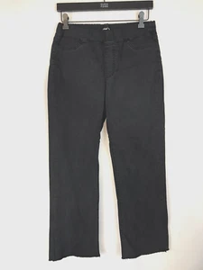 Eileen Fisher schwarz Stretch Denim weites Bein Ankle Jeans Gr. XS neu mit Etikett $ 178 - Bild 1 von 9