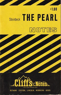Cliffs Notes for Steinbeck The Pearl Study Guide 1966 - Image 1 of 4
