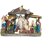 Christmas Lighted Nativity Scene 11Pcs Nacimiento Navideño Pesebre C/ Luz 13'x9'