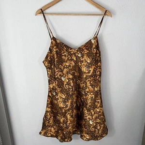 Rare Vintage Looney Tunes Intimates Taz Nightgown Size Medium Cheetah Print - Picture 1 of 4