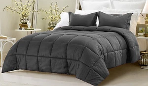 Scala bedding Down Alternative Comforter 3-Piece Set, Twin/Queen/King Stripe - Bild 1 von 12