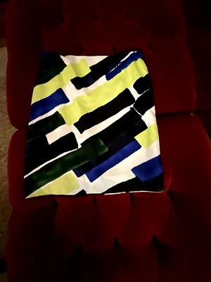 Women’s Skirt, Per Se, Geometric Pattern, Size US 2, UK 4, Silk/Linen - Image 1 of 4