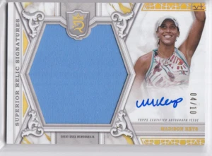 2024 Topps Royalty Tennis Madison Keys Superior Jumbo Relic Gold Auto 4/10 - Picture 1 of 2