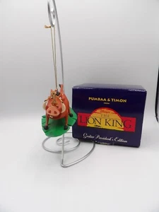 Disney Pumbaa & Timon Grolier President's Edition Christmas Ornament Lion King - Picture 1 of 9