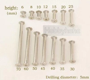 10pcs M5*20mm Chicago Screws / Binder Posts / Screw Posts / Binding Screws New - Picture 1 of 3