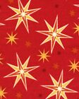It's a Strike Bowling Star Stars on Red Cotton Fabric Print By the Yard D668.28