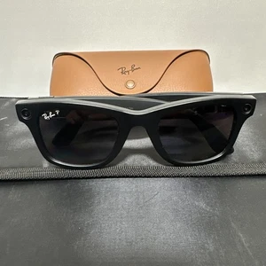 Ray-Ban Meta Wayfarer, Matte Black/Gradient Graphite Polarized, Standard - Picture 1 of 8