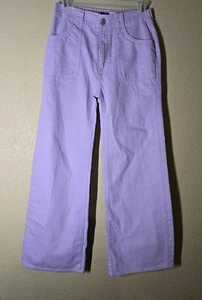 Neu Old Navy XL MÄDCHEN 12 hoch geschnitten Baggy weites Bein - gebaut robust Lavendel  - Bild 1 von 3