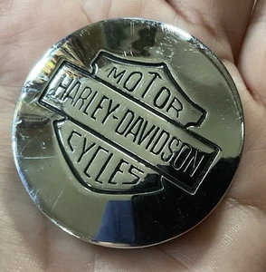 Harley Davidson Motorcycles - Chrome Handlebar (1) Grip End Cap Vintage - Foto 1 di 2