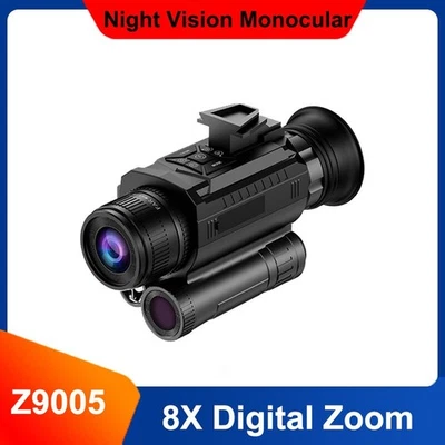 Z9005 Night Vision Monocular 5XZoom Head Mounted Digital Infrared Tactical Scope - Image 1 of 4