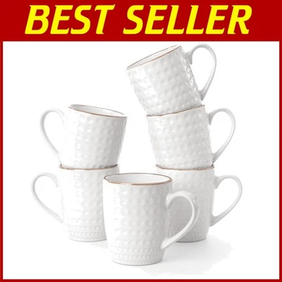 Juego de tazas de café con mango resistente, paquete de 6, aptas para microondas Foto 1 de 4