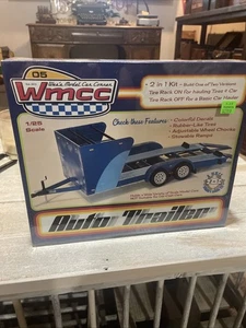 Wes's Model Car Corner 2-in-1 Auto Trailer 1/25 Modellbausatz - Blau (100AT1) - Bild 1 von 3