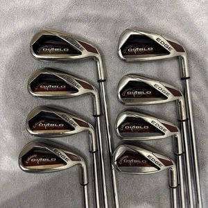 Callaway Diablo Edge Iron 8pcs Steel Heads Blue Grips Standard Length - Picture 1 of 10
