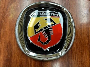 FITS FIAT GRANDE, PUNTO, 500, PONDA BUMPER GRILL BOOT BADGE ABARTH ALL Chrome - Picture 1 of 3