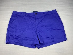 Old Navy Women’s Shorts Size 18 Purple Everyday Cotton Blend - Picture 1 of 8