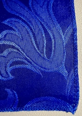 Lot of 5 - Navy Blue 12" x 108" Satin Table Top Runners - Image 1 of 3