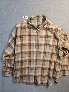 Orvis Flannel Shirt Mens XXL Long Sleeve Plaid Lumberjack Flannel Gorpcore  - Picture 1 of 5