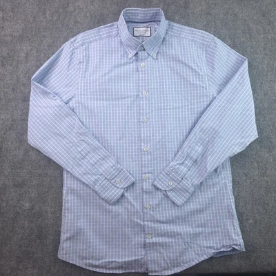 Camisa de Vestir Charles Tyrwhitt 15.5 34 Calce Ajustado Sin Hierro Azul Cuadros Abotonada Foto 1 de 4