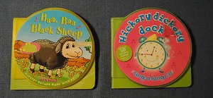 2 lot kids board books with CDs Hickory Dickory Dock Baa Baa Black Sheep 40 min. - Bild 1 von 3