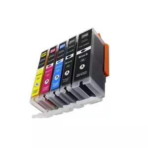 5 pezzi nuovo inchiostro ad alta resa per Canon PGI250 XL BK CLI251 XL BK/C/M/Y Pixma MG5420 6320 - Foto 1 di 1
