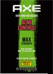 Axe Body, Hand and Face Soap Bar, Acne Control Treatment, 4.5 Oz Ea - Picture 1 of 1