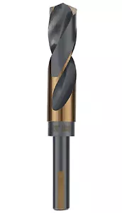 Trapano HSS argento e Deming 1/2" gambo ridotto oro/nero metallo - Foto 1 di 21