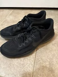 Nike Flex Rn Herren Größe 11 Schuhe Schwarz Spitze Niedrig Laufen Turnschuhe - Bild 1 von 8