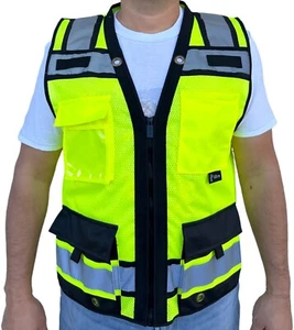 Super Duty Mesh High Visibility Safety Vest, ANSI/ ISEA 107-2020 Class 3, Type R - Picture 1 of 7