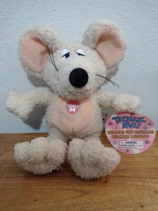 1997 Uneeda Puppe lachender Rattenbär Plüsch hellbraun und rosa *funktionstüchtig * seltenes Spielzeug* - Bild 1 von 3