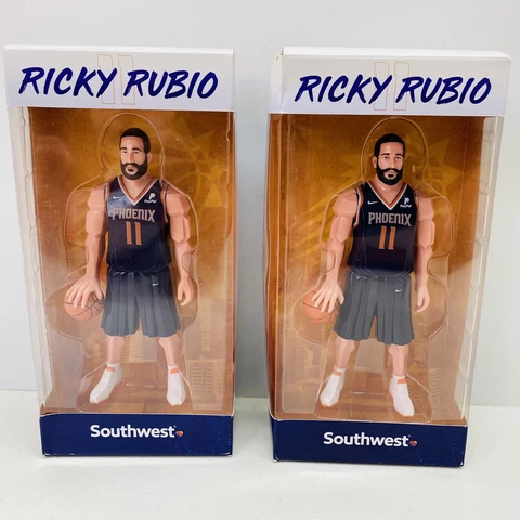 (2) Southwest Ricky Rubio Phoenix Suns Action Figure SGA 3/8/20 New In Box Cover