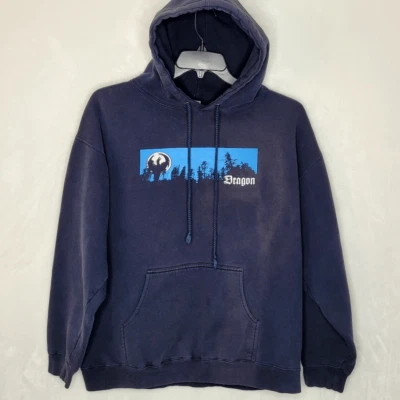 Vintage 90s Dragon Skateboard Hoodie Size Large - Image 1 of 4