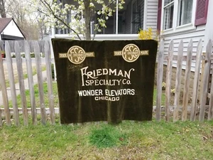 Antica insegna Friedman Specialty Co Marshall Field Building Chicago IL C1908  - Foto 1 di 12