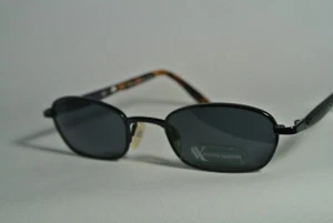 Augusto Valentini Black/Purple/Tortoise Vintage Oval Sunglasses 8010 90s/Y2K - Picture 1 of 7