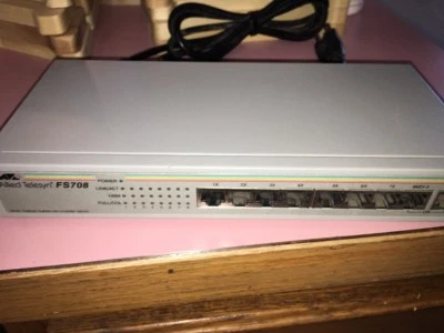 Allied Telesyn FS708 10Base-T/100Base-TX 8-Port Fast Ethernet Switch - Image 1 of 4