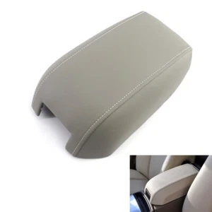 Synthetic Leather Center Console Lid Armrest Cover Fits 03-2014 Volvo XC90 Gray - Picture 1 of 7