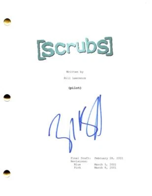 Zach Braff Signed Autograph Scrubs Full Pilot Script Screenplay - JD John Dorian - Image 1 of 2