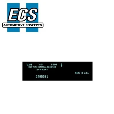 Coil Dry Transfer Mopar NOS Appearance 2495531 Chrysler 28th week 1970 - Image 1 of 2