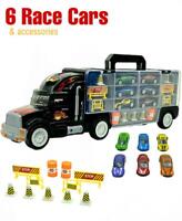 Big Daddy Big Rig Heavy Duty Tractor Trailer Car Transport Toy 