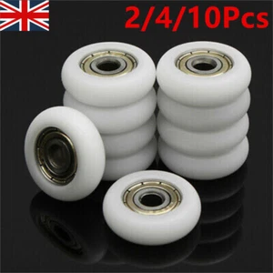 Windows Bearing Pulley 2-10Pcs High Carbon Steel Embedded Groove Ball Roller-UK - Picture 1 of 19