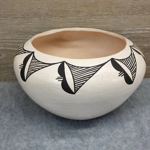 Amerikanische Ureinwohner Keramik Acoma Pueblo handgerollt traditionell hergestelltes Glas - Bild 1 von 12