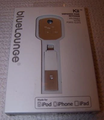 Bluelounge Kii - Lightning/USB Keychain Charger, WHITE (KI-WH-L) ~ NWT $40 - Image 1 of 3