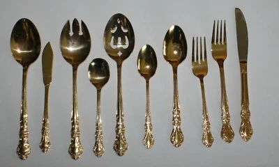 Cambridge Gold Alyssa Electroplate Flatware ~ You Choose - Image 1 of 2