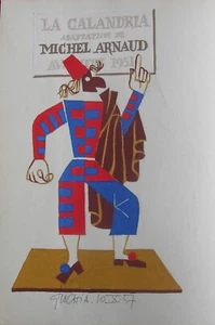 Léon GISCHIA ( 1903 – 1991). Peinture La Calandria de Michel Arnaud signé 1957. - Picture 1 of 9