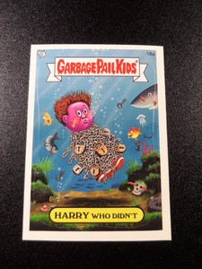 Harry Houdini Spoof Garbage Pail Kids Card